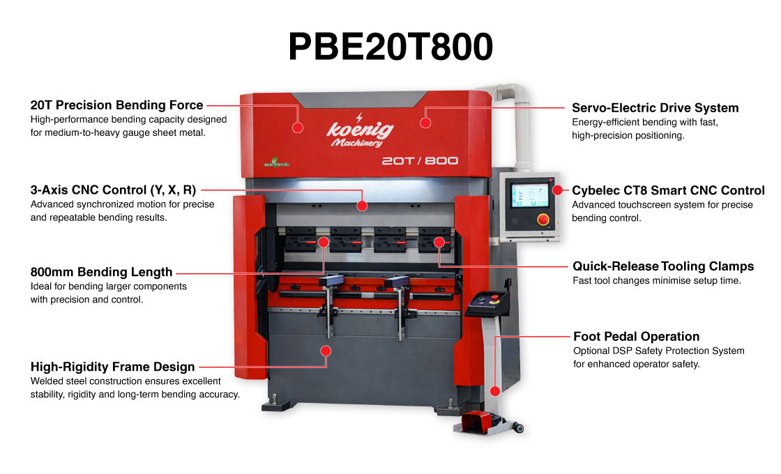 WADG-20T/800-AU CNC Electric Press Brake
