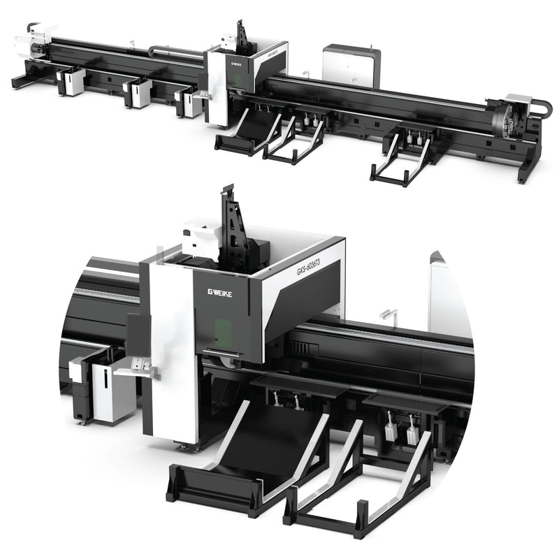 Heavy Tube Cutter Fiber Laser - 3 Chuck (300 Series Tube Fiber)
