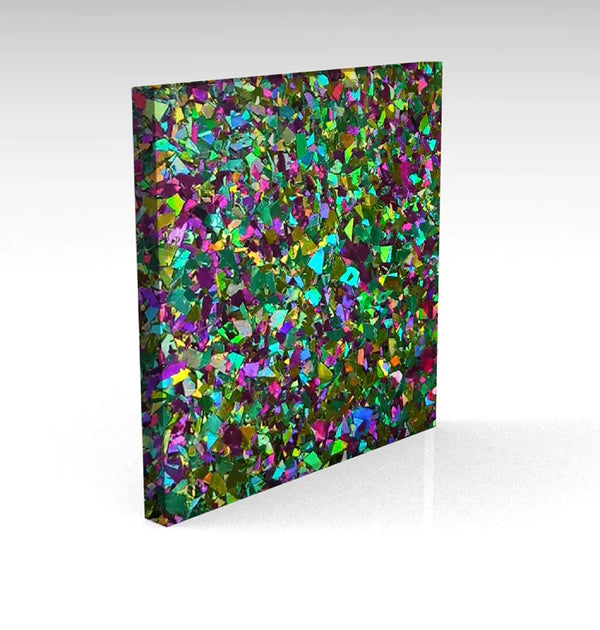 Peacock Chunky Glitter Acrylic