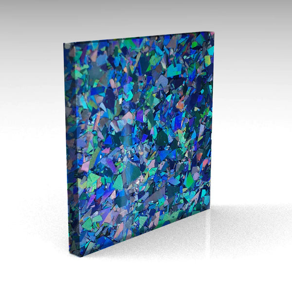 Aqua Chunky Glitter Acrylic