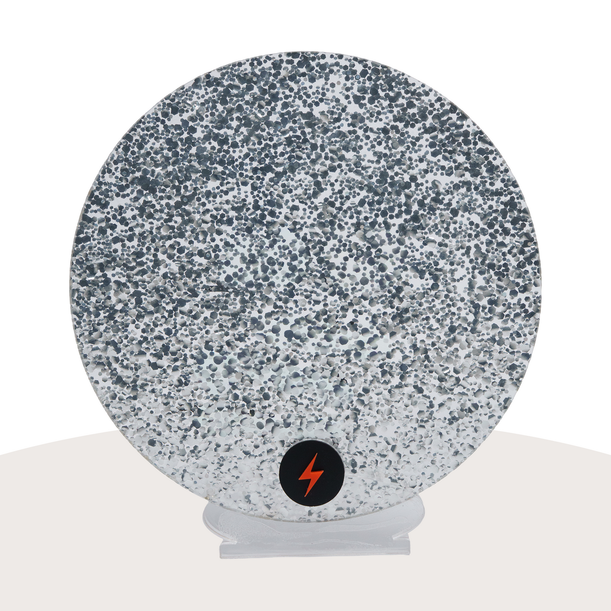 Silver Crackle Glitter — Front view
