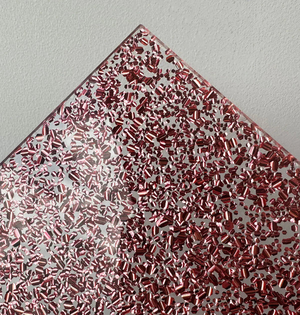 Rose Gold Crackle Glitter