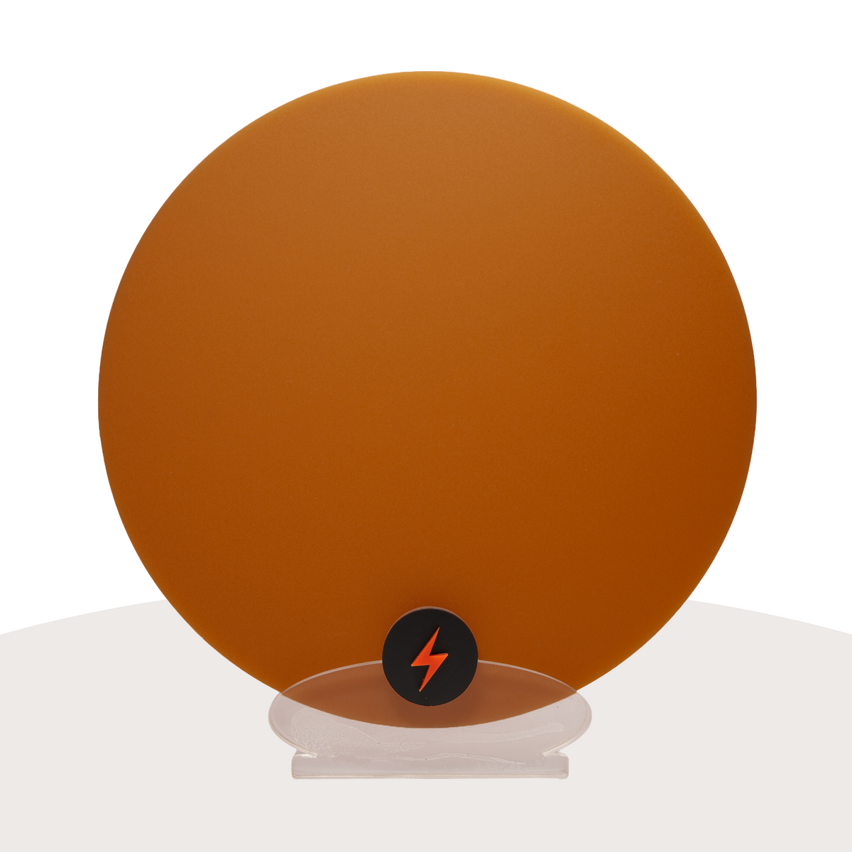 Burnt Orange Earth Tone Acrylic — Matte front view