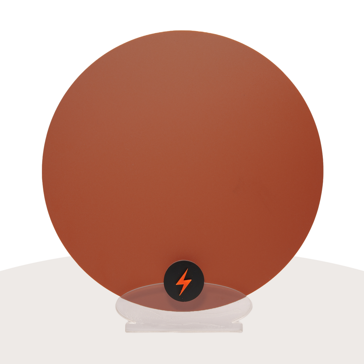 Terracotta Red Earth Tone Acrylic — Matte front view