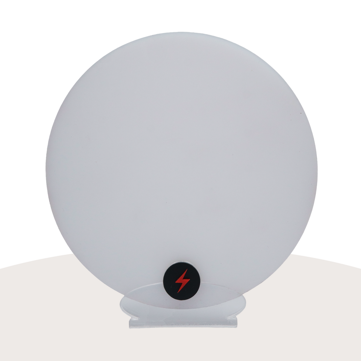 Frosted White Acrylic — Matte front view