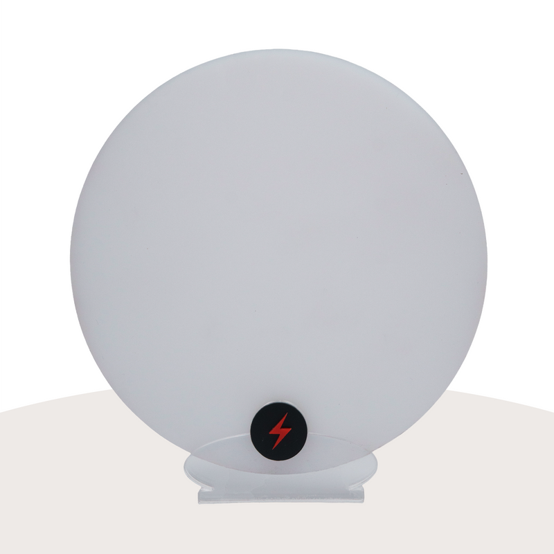 Frosted White Acrylic — Matte front view