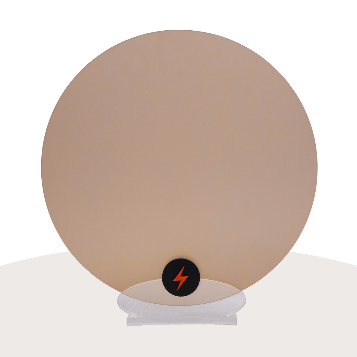 Frosted Cocoa Acrylic — Matte front view