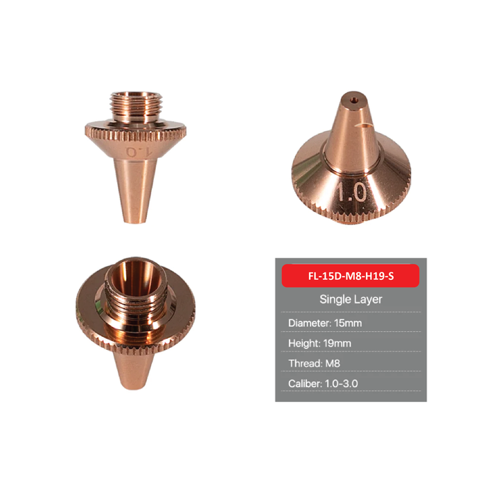 3D fiber nozzles for raytools fiber laser head