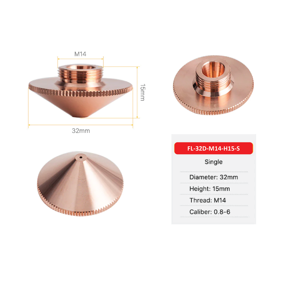 32mm fiber nozzle