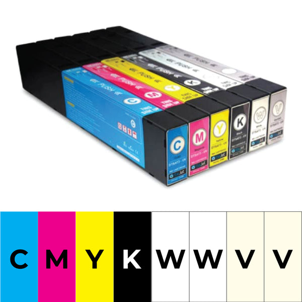 Classic UV Ink - Full Set - CMYKWWVV