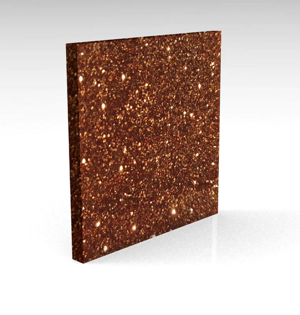 Rust Red Standard Glitter Acrylic