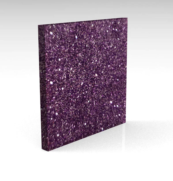 Purple Standard Glitter Acrylic
