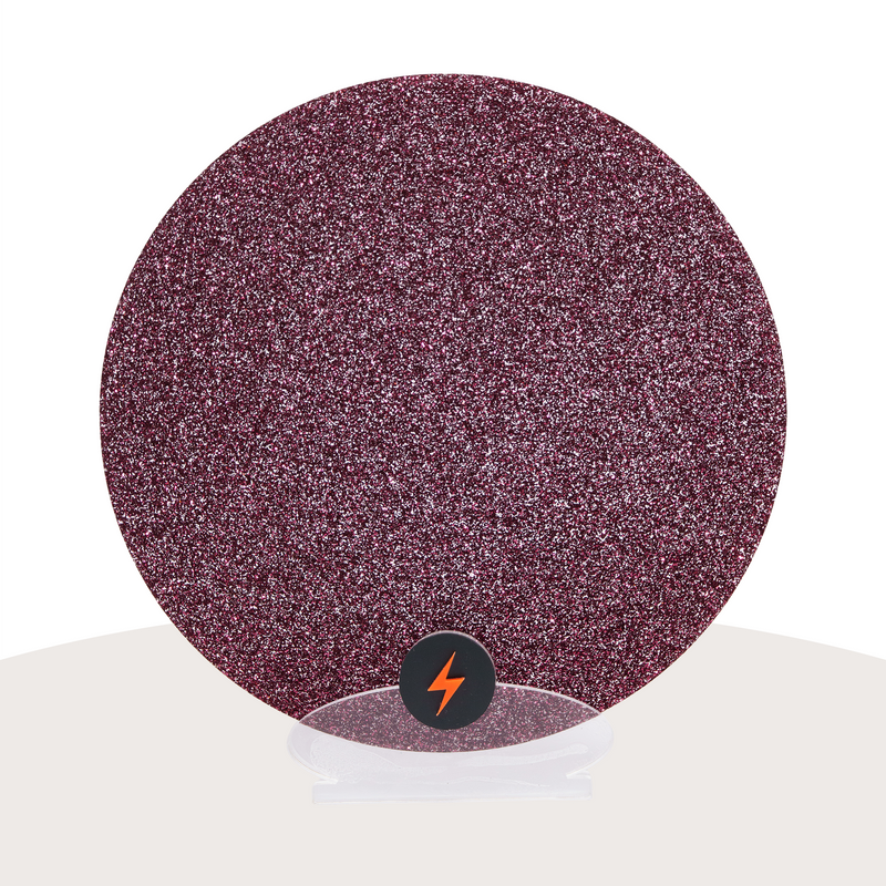 Ruby Red Standard Glitter Acrylic — Front view