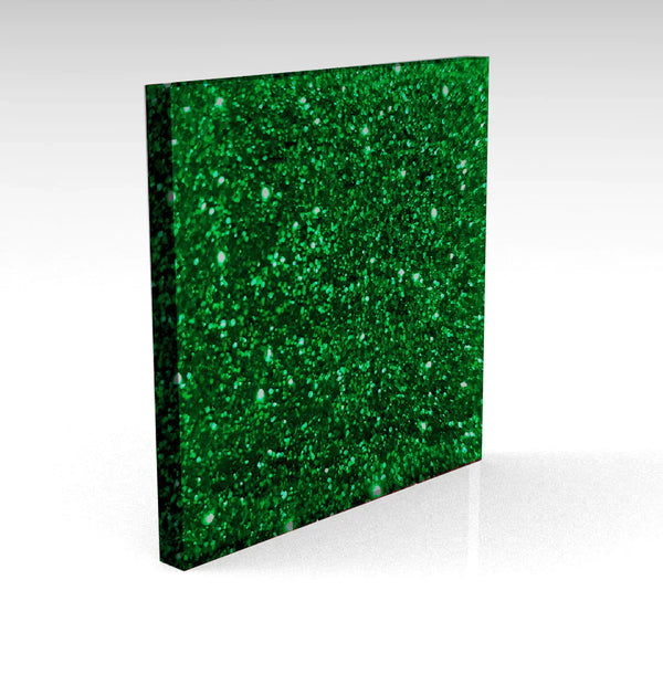 Forest Green Standard Glitter Acrylic