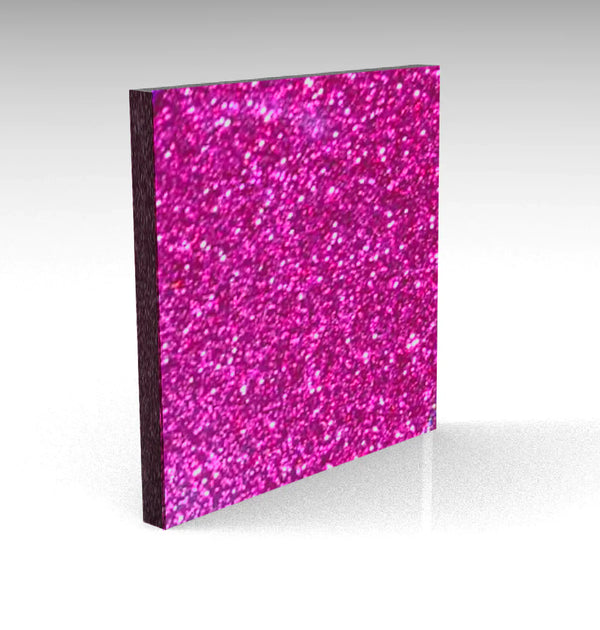 Hot Pink Standard Glitter Acrylic