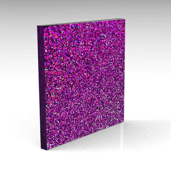 Holographic Purple Standard Glitter Acrylic