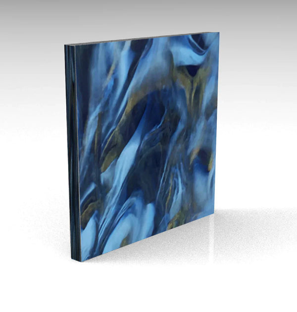 Blue Gold Starlight Shimmer Acrylic