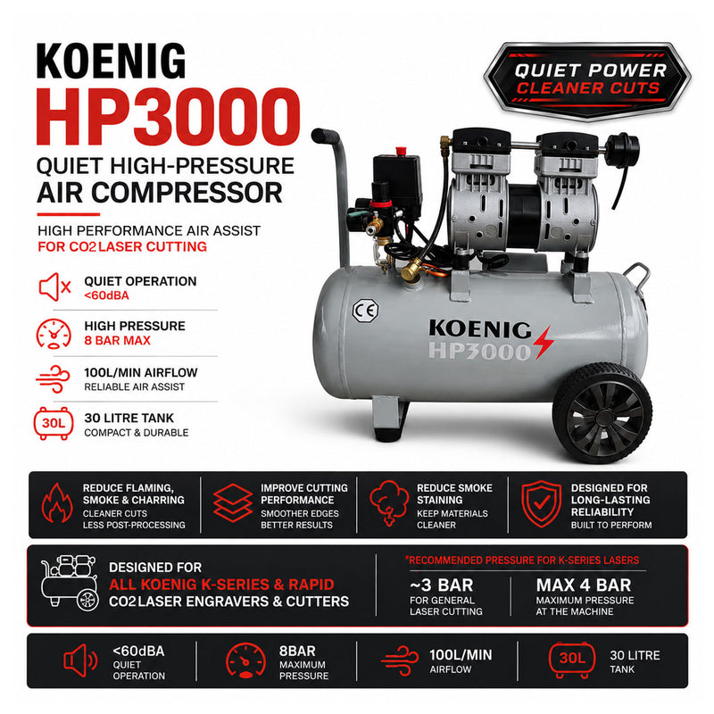 CO2 Laser Air Compressor & High Pressure Air Assist