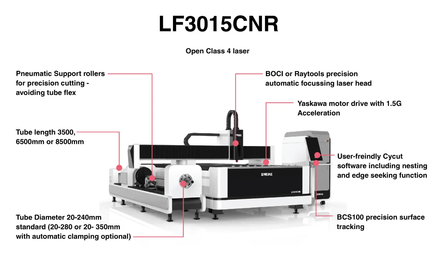 Gweike LF3015CNR - Tube and Sheet Cutting Machine
