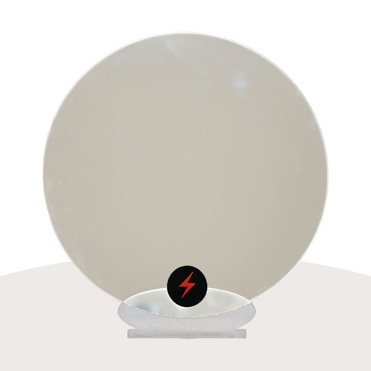 Silver Mirror Acrylic — Plain front view