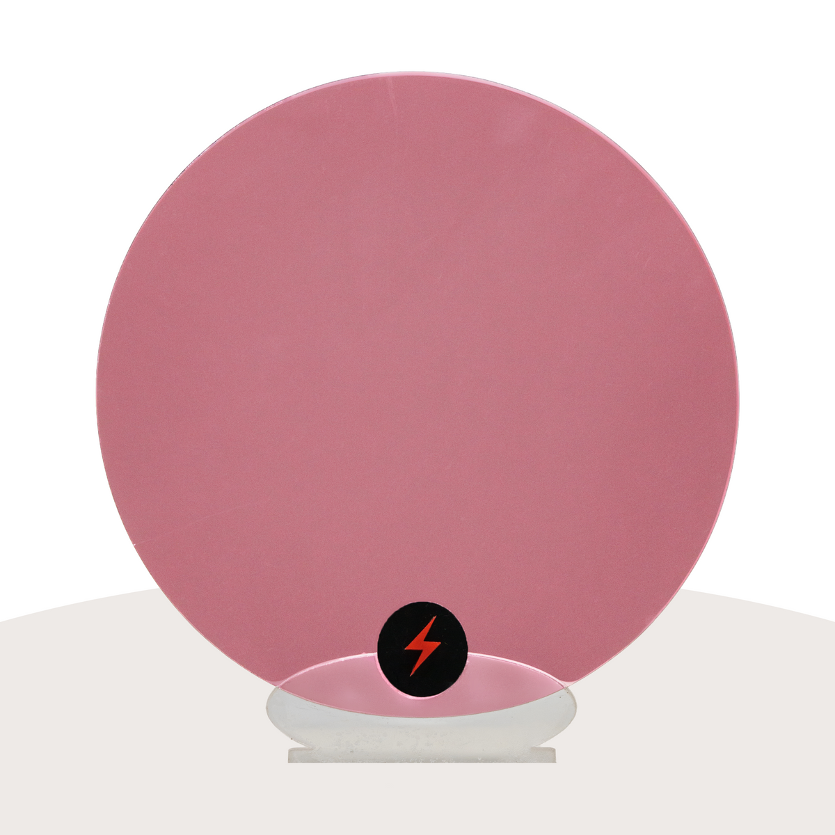 Pink Mirror Acrylic — Plain front view