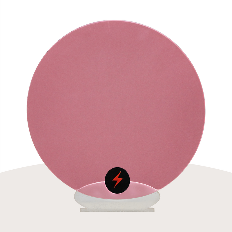 Pink Mirror Acrylic — Plain front view
