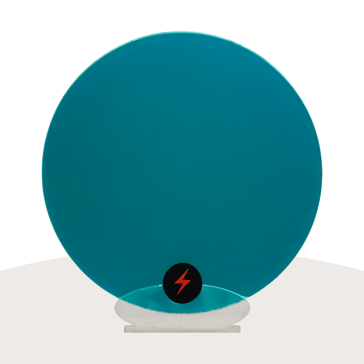 Teal Mirror Acrylic — Plain front view