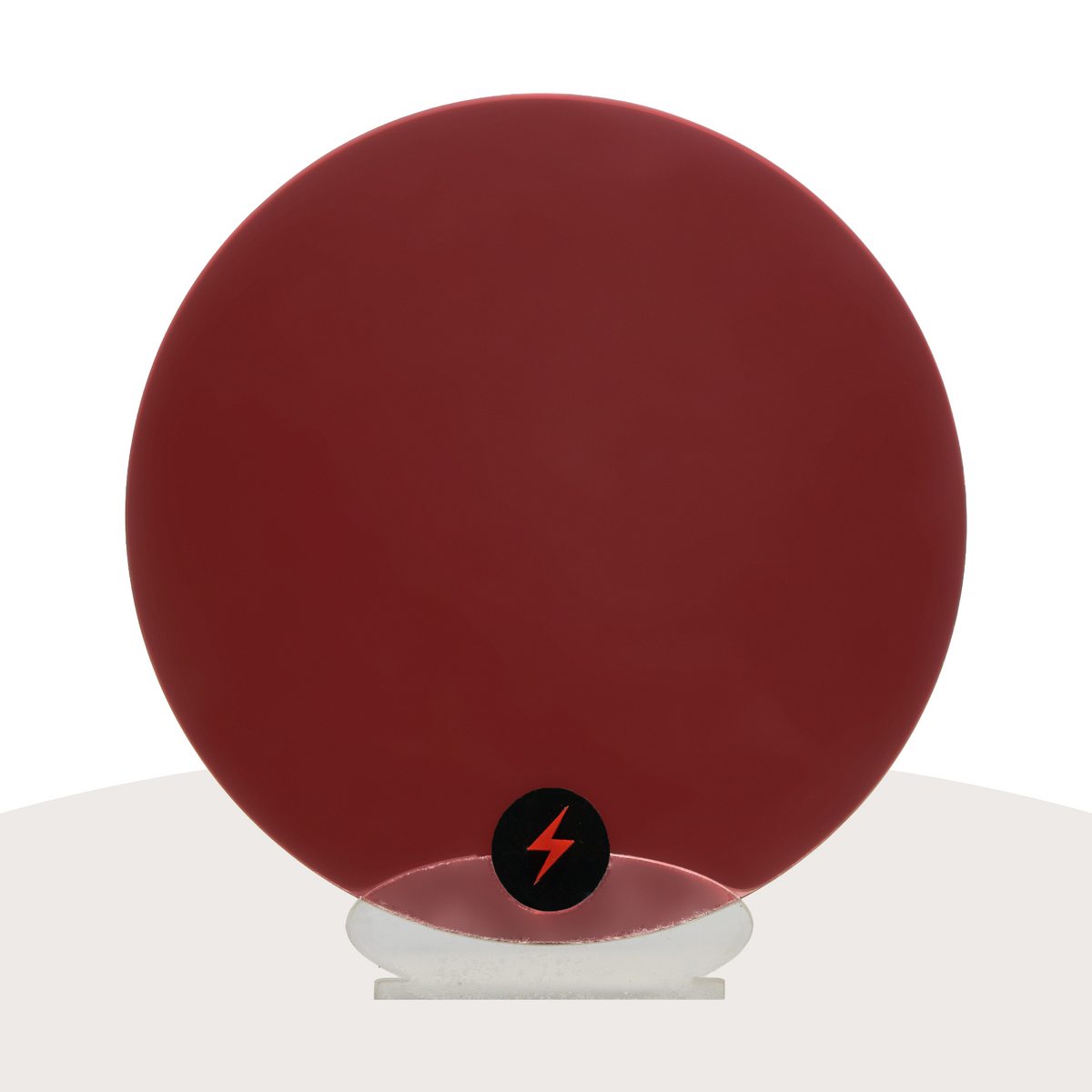 Red Mirror Acrylic — Plain front view