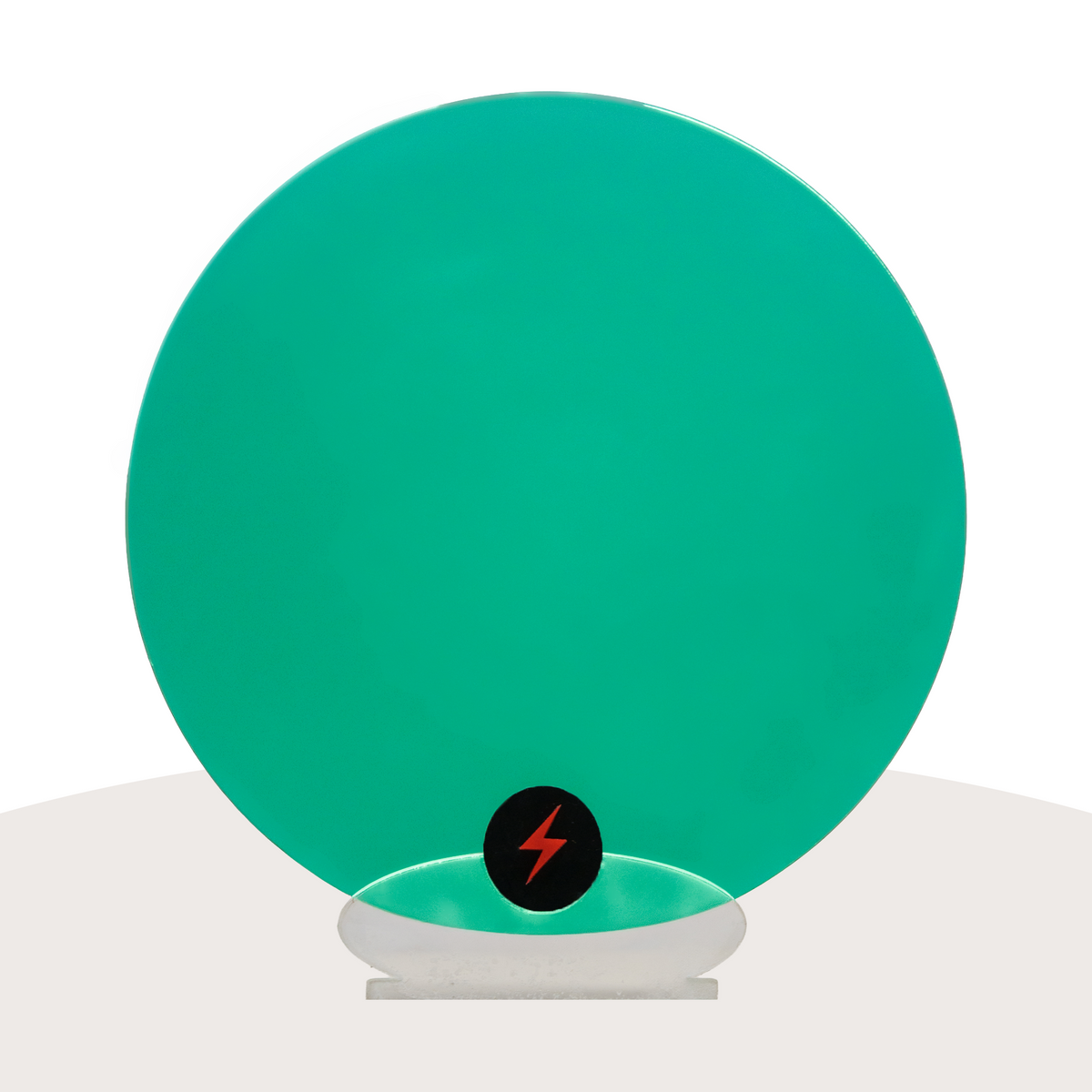Green Mirror Acrylic — Plain front view