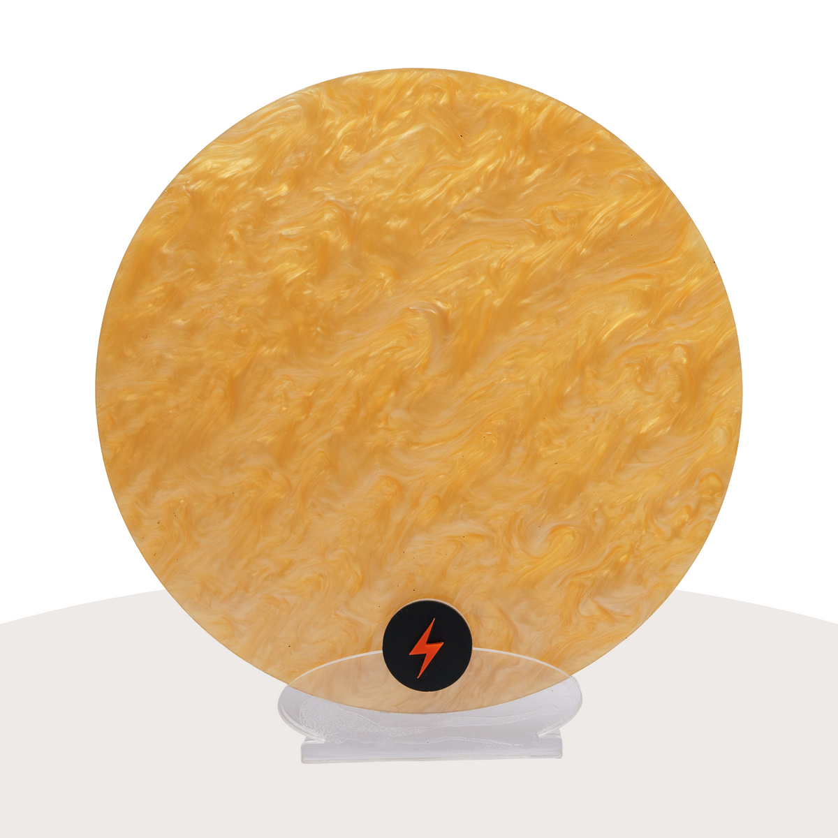 Gold Pearl Finish Acrylic — Front view
