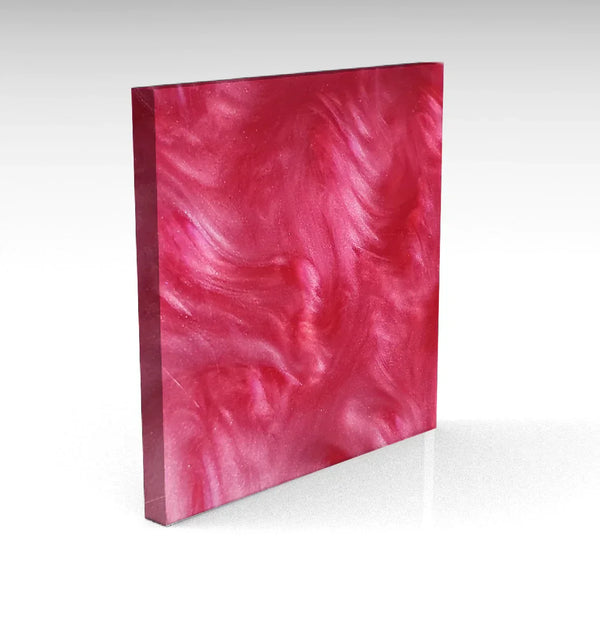 Bright Pink Pearl Finish Acrylic