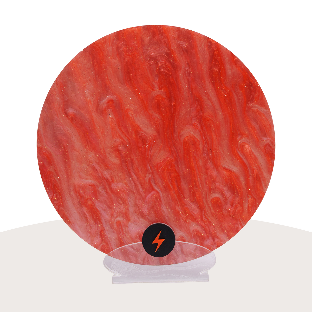 Red Shimmer Pearl Finish Acrylic — Front view