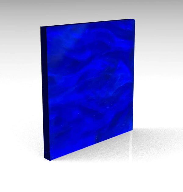 Cobalt Blue Pearl Finish Acrylic