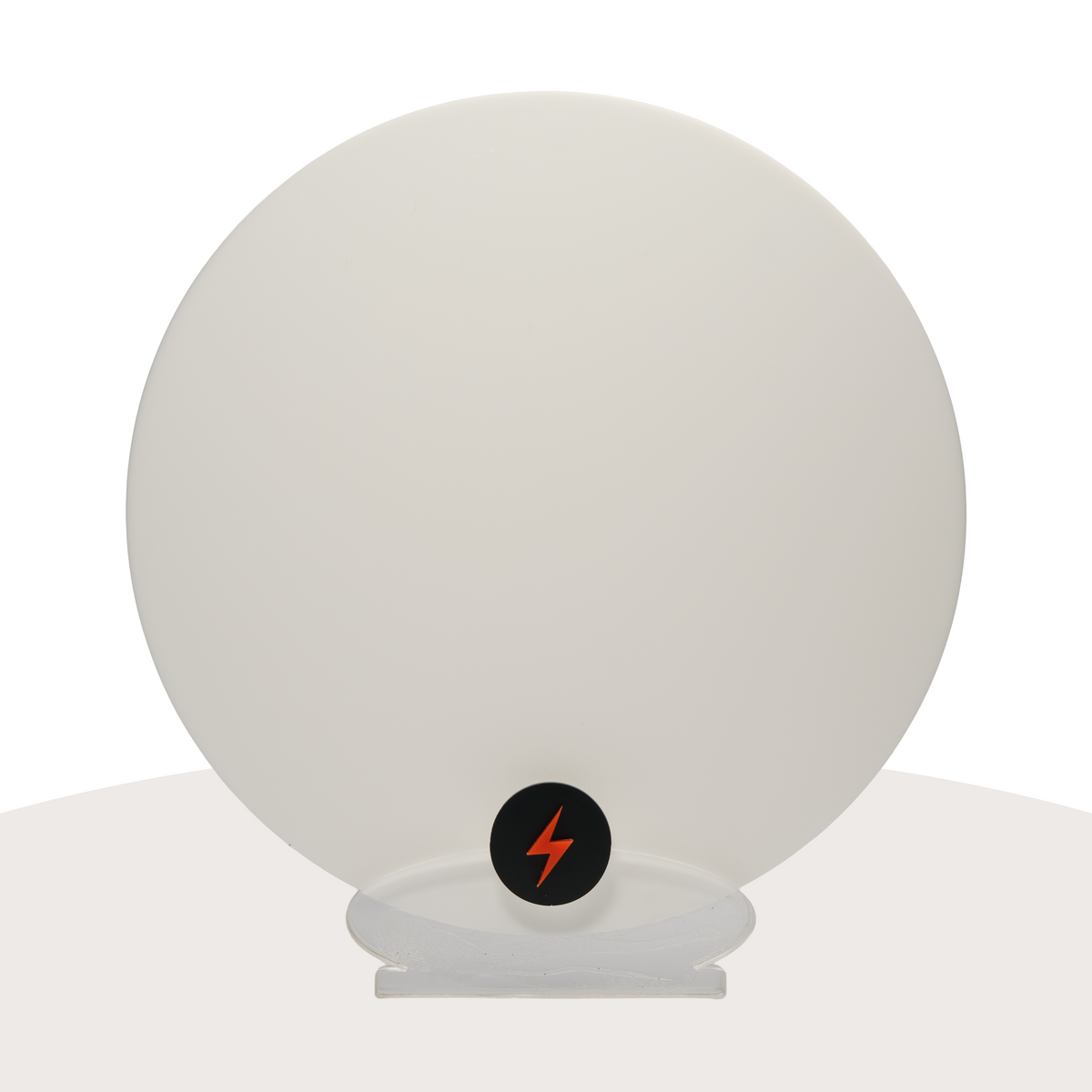 White Matt Acrylic — Gloss front view