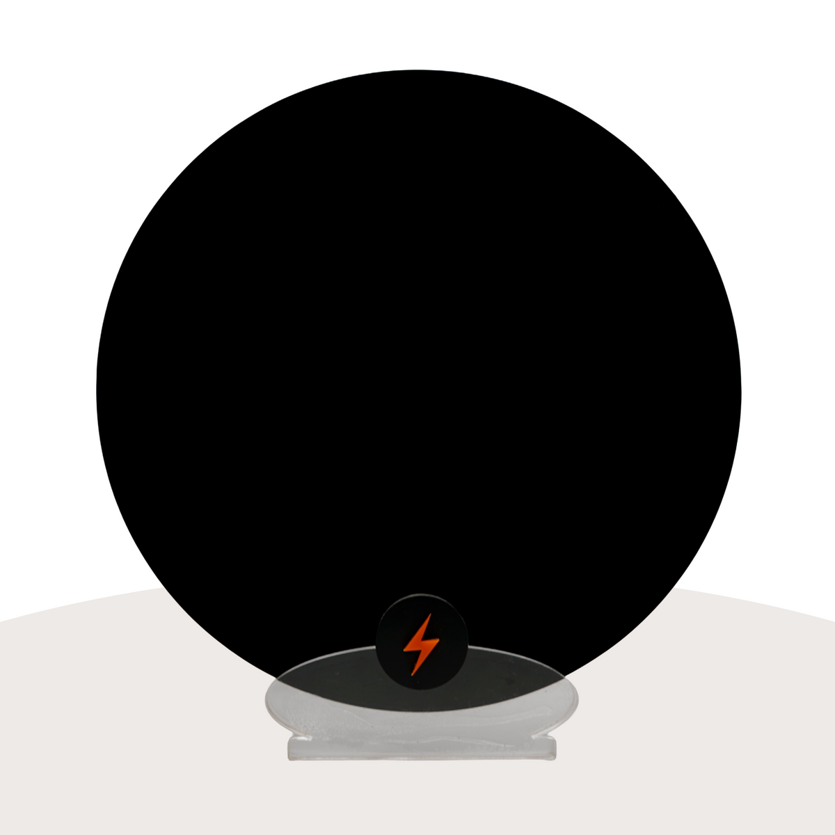 Black Gloss Acrylic — Gloss front view
