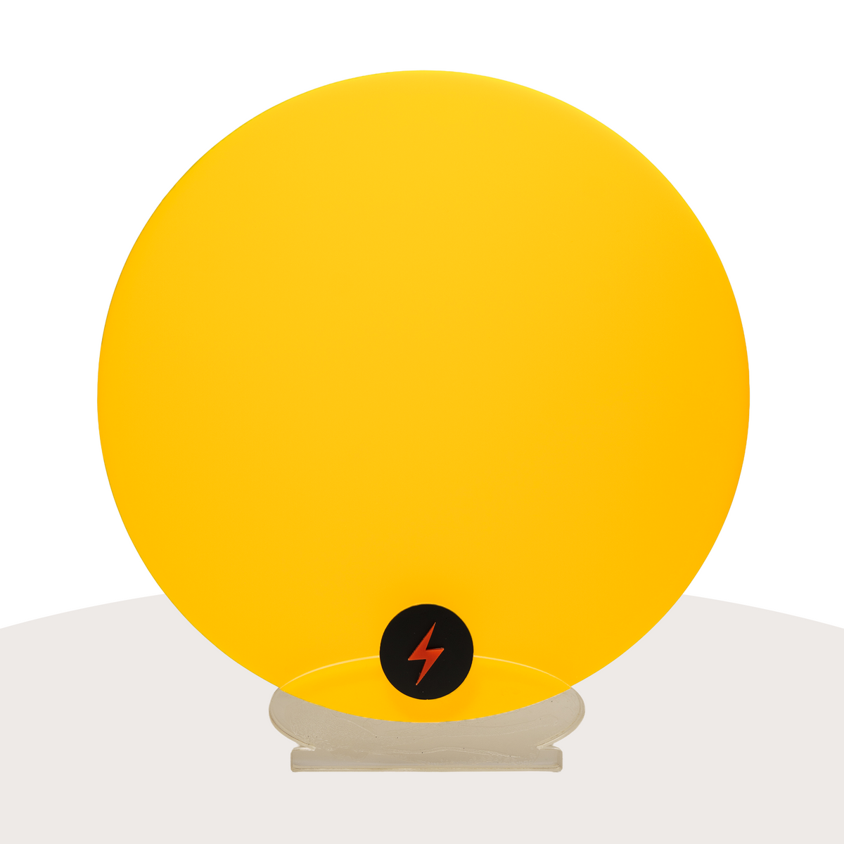 Yellow Solid Acrylic — Matte front view