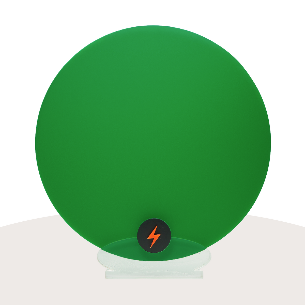 Dark Green Solid Acrylic — Matte front view