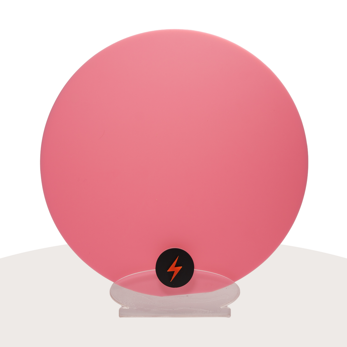 Baby Pink Solid Acrylic — Matte front view