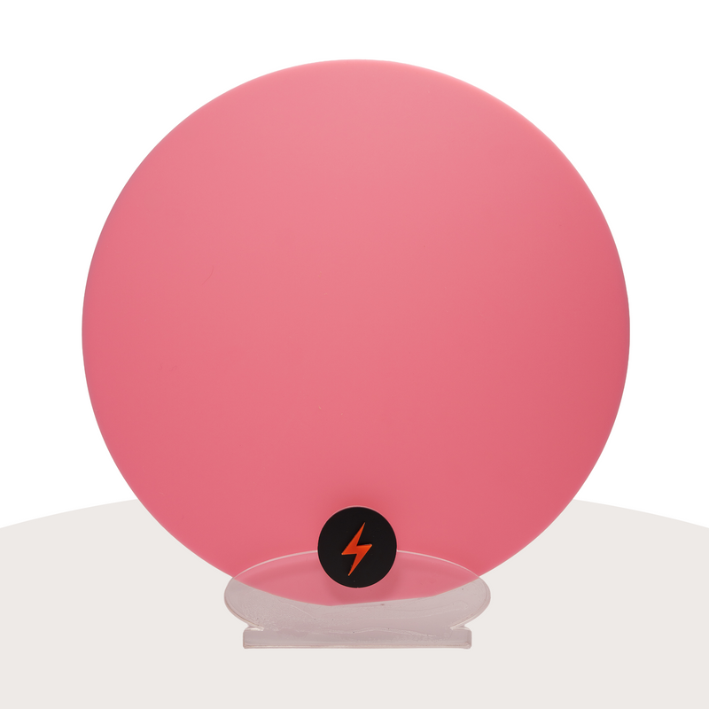 Baby Pink Solid Acrylic — Matte front view