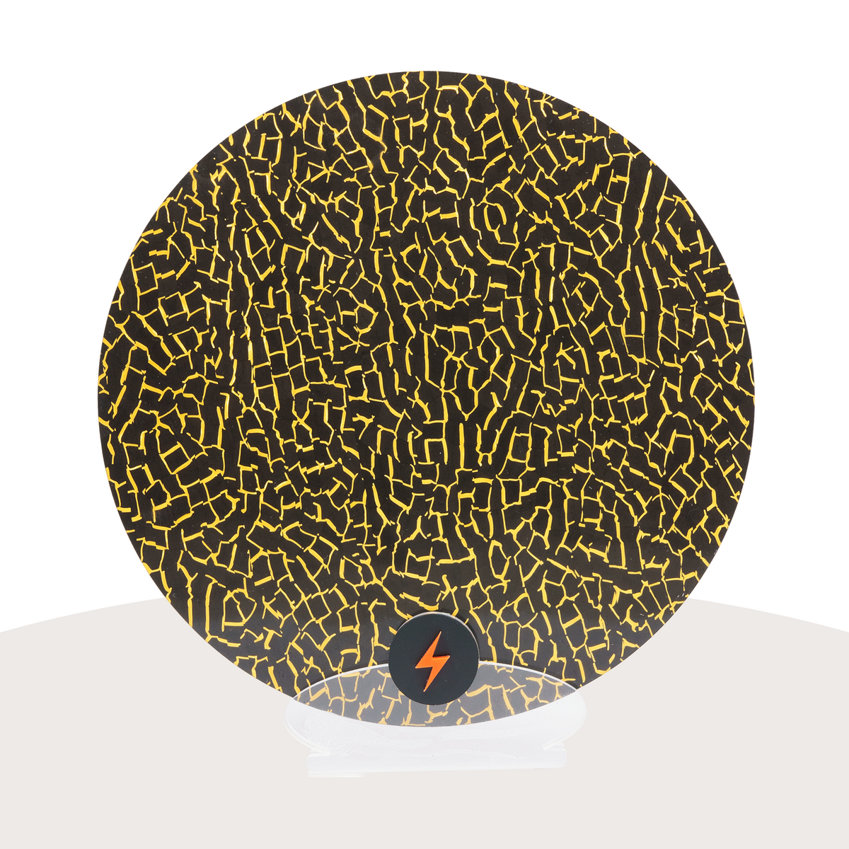 Black Crackle Specialty Acrylic — Front view