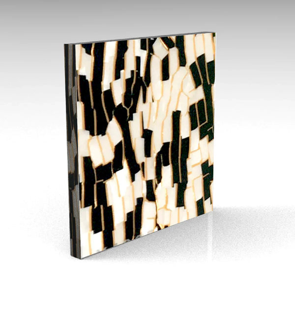 White/Black/Gold Crackle Specialty Acrylic