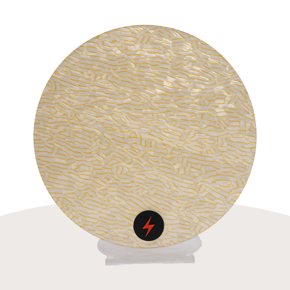 White Crackle Specialty Acrylic — Front view