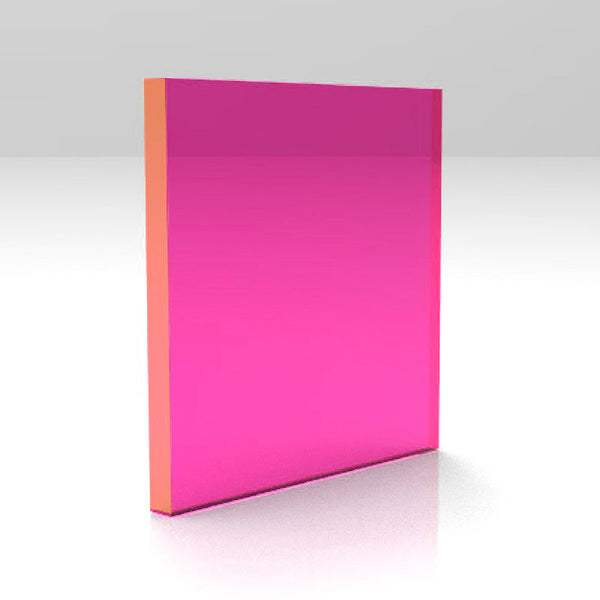 Fluro Pink Transparent Acrylic