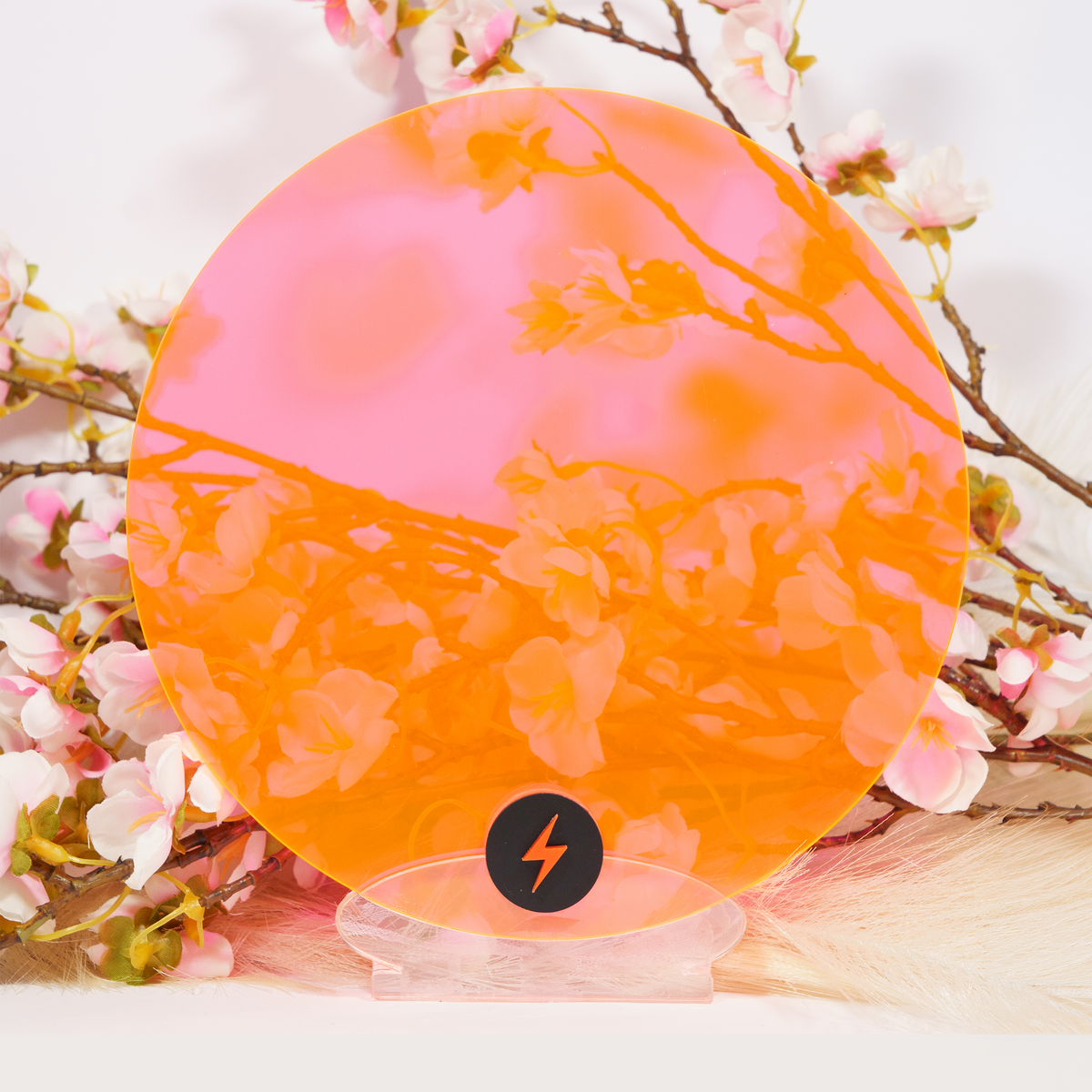 Fluro Pink Transparent Acrylic — Front view