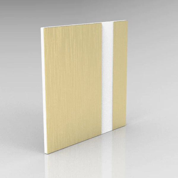 Brushed Gold on White 2 PLY - RowMAX