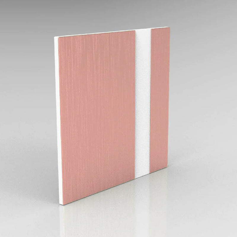 Brushed Rose Gold on White 2 PLY - RowMAX