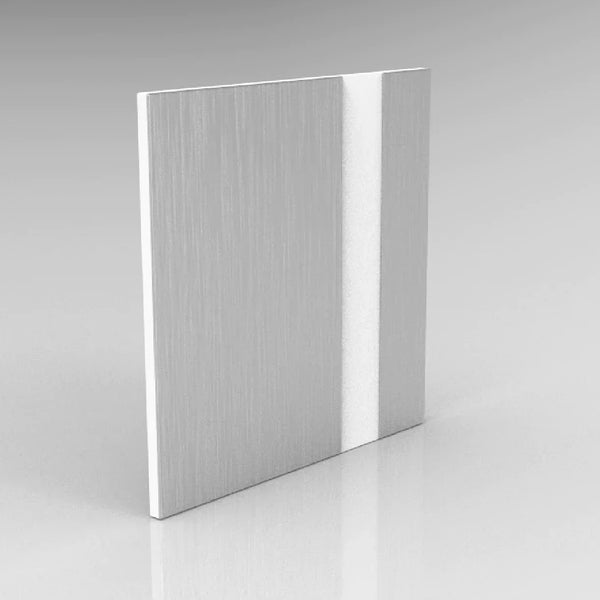 Brushed Silver on White 2 PLY - RowMAX