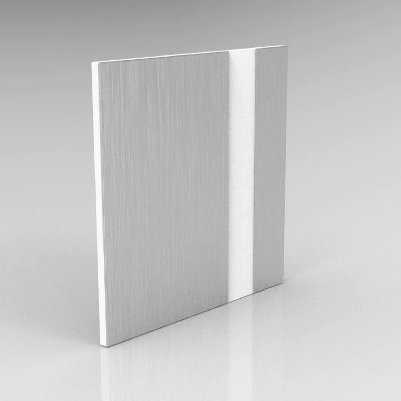 Brushed Silver on White 2 PLY - RowMAX