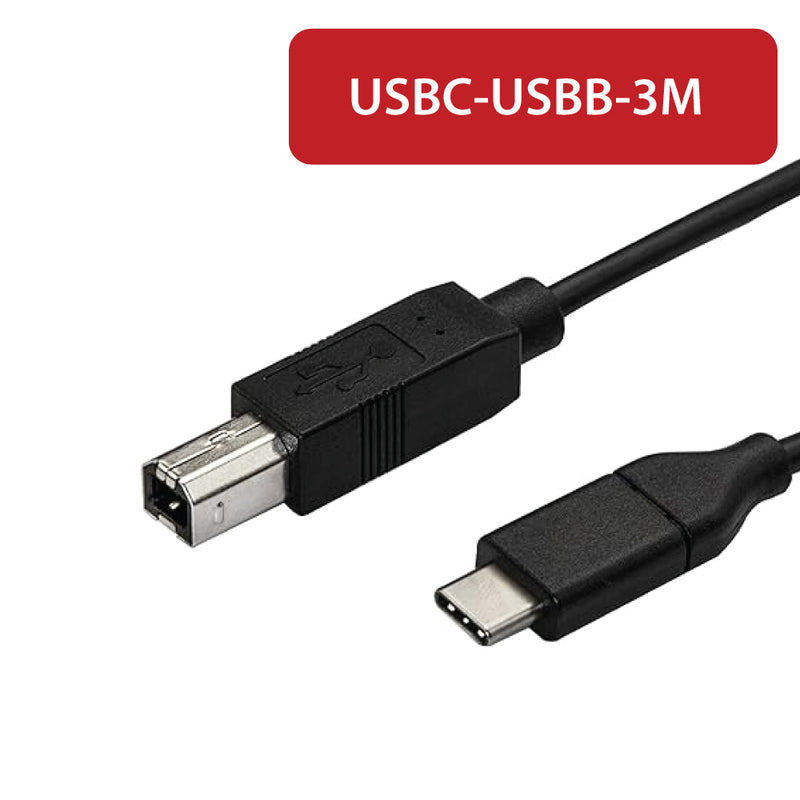 USB 2.0 C Male to B Male Cable 3.0m