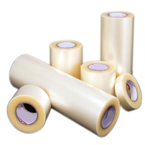 Clear application tape for laser cutting